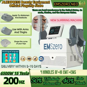 EMSzero 15 Тесла 200 Hz За отслабване DLS-EMSLIM RF Косметологическое устройство 6500 W EMS CULPT НЕО За Отслабване, Скулптура, Увеличаване на мускулите