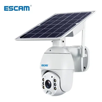 ESCAM QF280 1080p Wifi Версия на Shell Solar Камера за Сигурност на Външното Наблюдение Водоустойчива Камера за Видеонаблюдение Умен Дом Двустранен Глас