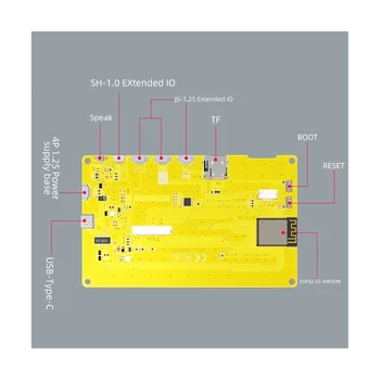 ESP32-S3 5-Инчов IPS 800X480 RGB LCD TFT Дисплейный модул HMI 8M PSRAM 16M Flash WIFI BT Smart Display MCU (без докосване на екрана)