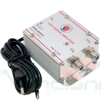 FOCAN най-доброто качество на по 2 начина 20 db усилвател на сигнала телевизионна антена CATV Усилвател-сплитер с конектор F (plug Eueope)