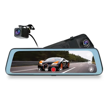Full hd 1080P авто черна кутия 9,66-инчов IPS-екран dash cam 170 градуса авто дървар за шофиране