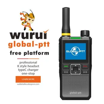 global-пр глобална преносима радиостанция Wurui G2 POC радиокоммутаторные радиостанции, телефони на далечни разстояния професионално двустранно онлайн радио на полицията