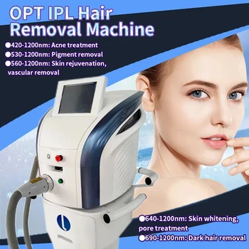 IPL OPT лазерната машина за епилация Мултифункционален подмладяване на кожата на лицето, тялото, лазерен эпилятор за епилация за жени