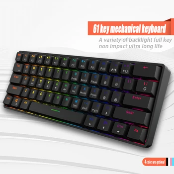 K16 Безжична ръчна клавиатура Bluetooth с водоустойчива RGB подсветка е с Цветна детска офис клавиатура за таблет/настолен компютър/лаптоп