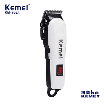 Kemei Машина за подстригване на коса, електрическа пишеща машина за подстригване безжична машинка за подстригване за мъже, бръснеща машина, акумулаторна фризьорски салон KM-809A