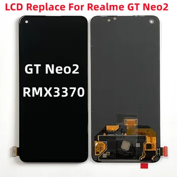 LCD дисплей на Екрана на дисплея TFT/HXD За Realme GT Neo 2 2T 3 OPPO LCD дисплей RMX3031 RMX3357 RMX3370 Neo2 Сензорен цифров преобразувател В Събирането на Замяна