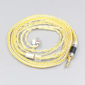 LN007307 8-жилен OCC сребристо-златно сплетен кабел за слушалки с плосък стъпка 0,78 мм JH Audio JH16 Pro JH11 Pro 5 6 7 BA на поръчка LN007307 8-жилен OCC сребристо-златно сплетен кабел за слушалки с плосък стъпка 0,78 мм JH Audio JH16 Pro JH11 Pro 5 6 7 BA на поръчка 0