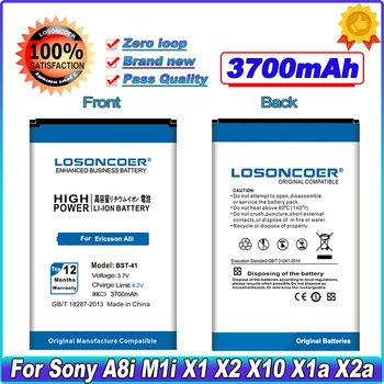 LOSONCOER 3700 mah BST-41 BST41 За Sony Ericsson Xperia PLAY R800 R800i A8i M1i X1 X2 X2i X10 X10i/Play Z1i Батерия