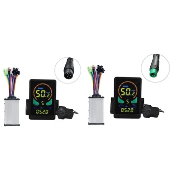 M7C Електрически Мотор LCD Дисплей Измерване на цвета 24-60 До + 36 350 W Синусоидална Контролер E Скутер UART За Електрически Части под Наем (6PIN)
