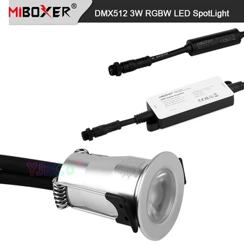Miboxer DC 12 v 3 W 24 5 W 9 W RGBW Лампа DMX512 Led Подземен Лампа, IP68 Водоустойчив DMX Усилвател на Сигнала на Оригиналния Редактор Адреси