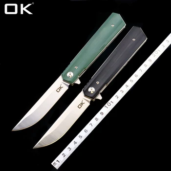 OK D3, носещи 9CR18MOV Нож сгъваем нож открит Къмпинг ловен джобен тактически инструмент за самозащита EDC нож