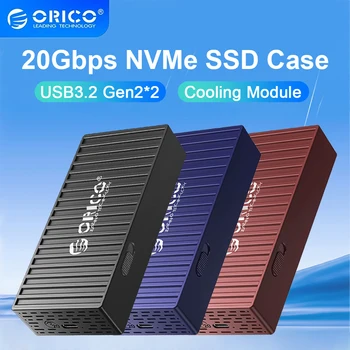 ORICO 20 gbps M. 2 NVMe SSD Корпус Type C за PCIe NVMe M. 2 SSD Адаптер, Калъф, USB 3,2 GEN2x2 UASP Поддръжка, за да NVMe SSD калъф за PC