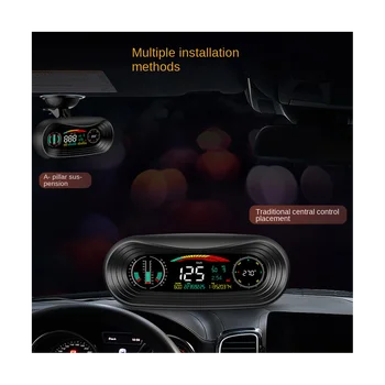P18 HUD дисплей за кола 4x4, клинометр, GPS тракер за оф-роуд, скоростомер, измерване на наклон, автоматични инструменти за всички автомобили