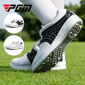 PGM, дамски водоустойчив за голф обувки с катарама, женски дишащи меки маратонки за голф, покрив от микрофибър, ежедневни, спортни обувки