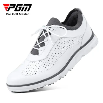 PGM/Мъжки Обувки за голф, Дишаща, С вентилация, От Мек Микрофибър, ультралегкая, дантела, със защита от странично приплъзване, Спортни Маратонки за Фитнес XZ202