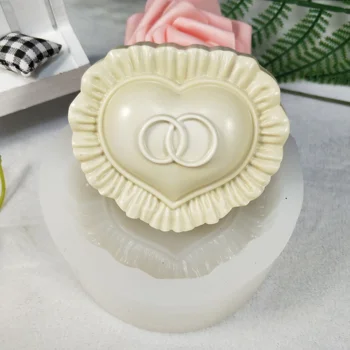 QT0264 PRZY мухъл детски Силиконови форми във формата на сърце Възглавница форма за детски сапун гипсови форми за шоколадови свещи форма за сапун Глинена смола