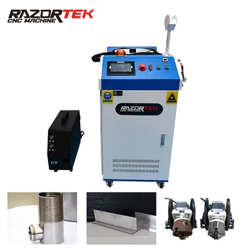 Razortek 1000 W 1500 W 2000 W ръчен лазерен заваръчни машини 5 мм за заваряване почистване на рязане