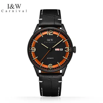Relogio Masculino I &W Механичен бизнес часовници за мъже, Луксозни маркови автоматично ръчен часовник, водоустойчив, светещи, 2023 Reloj Hombre