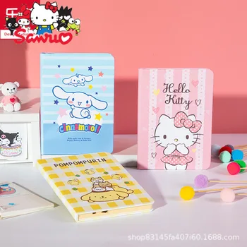Sanrio Melody Kuromi Hello Kitty Cinnamoroll Pochacco Скъпа мультяшная серия Star бележник A6 набор от помагала за началното училище