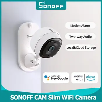 SONOFF CAM Тънка WiFi Камера 1080P HD Камера за Сигурност Двустранен Аудио IP Камера за Проследяване на Движението на Камера за Наблюдение Чрез eWeLink