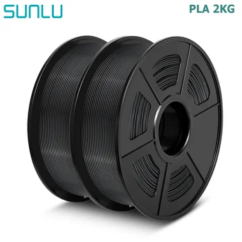 SUNLU PLA 1,75 мм 2 макара 1 кг/ролка ± 0,02 мм и Висококачествени конци за 3D печат Материал Биоразлагаемый е Подходящ за всички 3D-принтери FDM