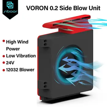 VORON V0 Series 24V Модел 12032 Допълнителен Охлаждащ вентилатор С висока степен на навлизане на въздуха и Ниски голям Вибрации Вентилатор Вентилатор 2800 об/мин. странично Блок обдува