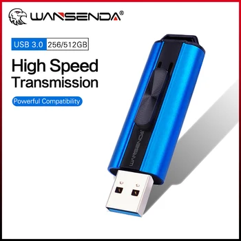 WANSENDA USB 3.0 USB Флаш памет Флаш памет 16 GB 32 GB 64 GB 128 GB, 256 GB, 512 GB Карта Реалния Капацитет на USB Memory Stick Флаш-диск