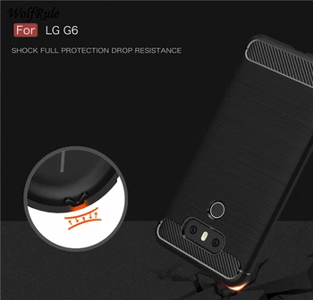 WolfRule За Калъф за телефон LG G6 Калъф TPU устойчив на удари Матиран Стил За LG G6 Калъф Основно За LG G6 G 6 H870 H873 H870DS Калъф