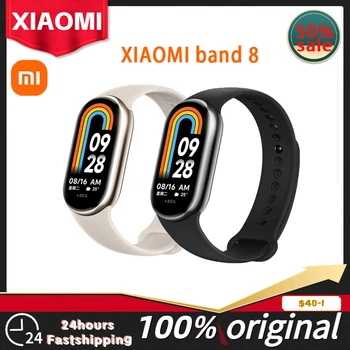 Xiaomi Mi Band 8 Кислород в кръвта 1,62 AMOLED Екран Фитнес Гривна Mi Band8 60 Hz Фитнес Тракер Монитор на Сърдечната Честота Mi Smart Band