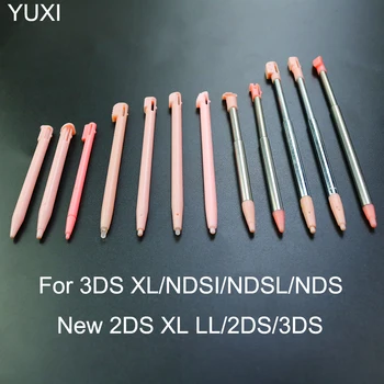 YUXI 5 бр. за Nintendo 3DS XLNDSI NDSL NDS Нов 2DS XL LL 2DS 3DS Пластмасова Писалка със Сензорен дисплей и Метален Телескопичен Стилус