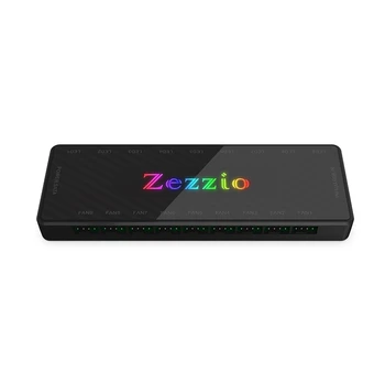 Zezzio 1-9 Hub Няколко Сплитер 5 В/3PIN RGB интерфейс SATA Корпуса Вентилатор Hub Адаптер PWM ARGB Адресуемая Мощност на вентилатора