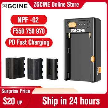 ZGCINE NPF-02 PD Бързо Зарядно устройство Зарядно устройство за NP-F550 NP-F750 NP-F960 F970 Батерия за SONY HVR-HD1000 HVR-HD1000E HVR-V1J