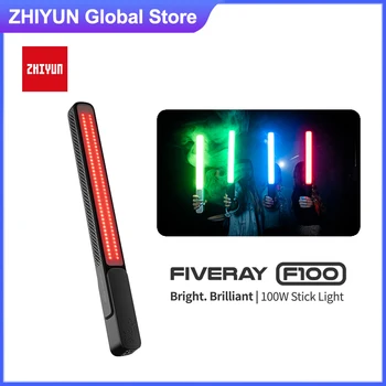Zhiyun FIVERAY F100 LED Handheld RGB Video Light 100 Ватова Крушка За Фотография Фото Видео Светлина За Tiktok/Youtube
