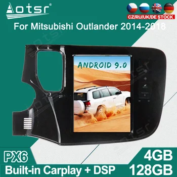 Авто радиоплеер Tesla Android за Mitsubishi Outlander 2014-19 GPS навигация Авто Стерео Мултимедия видео главното устройство DSP carplay