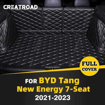 Автоматично Подложка За Багажника С Пълно Покритие За BYD Tang New Energy 7-Местен 2021-2023 22 Automobile Калъф За ски Багажник, Подплата За Защита на Товарното Салон, Аксесоари