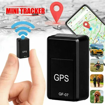 Автомобилен GPS Мини Тракер GF-07 Проследяване в реално Време Противоугонный Анти-изгубен Локатор на Силно Магнитно Закрепване на СИМ-Позиционер Съобщения
