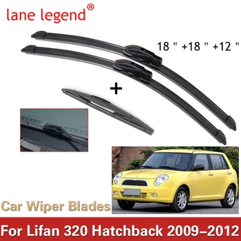 Автомобилни четки чистачки на предното и задното стъкло, чистачките за предното стъкло, автоаксесоари за хечбек Lifan 320 2009-2012 г.