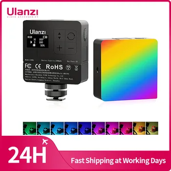 Актуализиран Ulanzi VL49 RGB PRO видео лампа 2500 K-9000 K led лампа за камерата 2500 mah акумулаторна батерия за мобилен лещи за видео блог