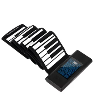 Английското двухрожковое пиано ръчно изработени, 88 клавиша, дебели сгъваем силиконов електронен орган
