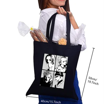 Аниме, манга, Нана Осака, аниме Харадзюку, Рен Хондзе, Ежедневни пазарска чанта, дамска елегантна холщовая чанта, дамски чанти в черно рамо