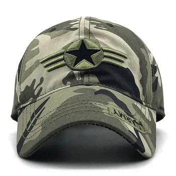 Армията камуфляжная мъжка бейзболна шапка, мъжки шапки с бродерия хартата на Бразилия, спортни шапки, тактическа шапка за татко, всекидневни ловни шапки