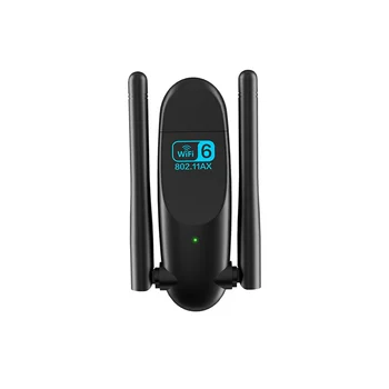 Безжичен USB адаптер WiFi 1800 Mbps безжична мрежова карта WiFi 6, двухдиапазонная 2,4 G 5 Ghz процесор, мрежова карта, USB 3.0 и WIFI