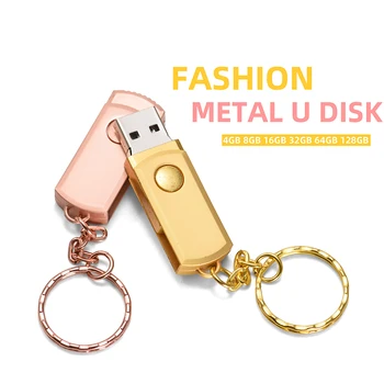 Безплатен Метален Подарък С Логото На Поръчка USB 2.0 Флаш Памет Реалния Капацитет Сребърна Писалка-Устройство С Брелоком Memory Stick 64 GB/32 GB/16 GB U Диск