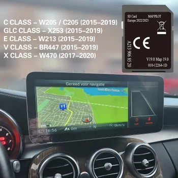 Безплатна Доставка Стойността на Factroy OEM A213 GPS Навигация Европа За Mercedes GLC C E V X-CLASS SD Карти Polit V19