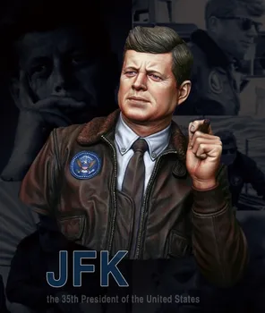 Бюст на Джон Af Кенеди от катран в мащаб 1/10 историческа личност комплект модел Безплатна доставка