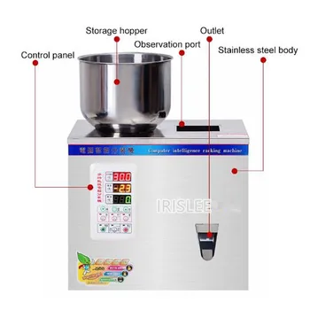 Версия с гранулиран материал автоматична машина за претегляне на хранителни продукти пакетираща машина за гранулиран чай обзавеждане за пълнене на орехови материали