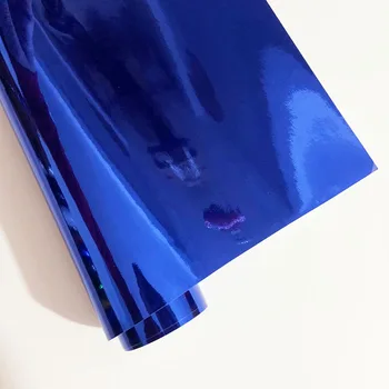 Висока растягивающаяся водоустойчив UV-защита, синя хромирани огледални филмът винил, рулонная фолио, автомобилна стикер, стикер лист