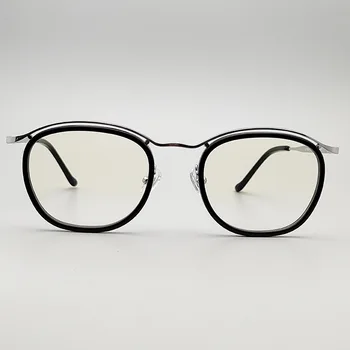 Висококачествени Ретро Титанови Рамки за очила за Мъже, ультралегкие Прости Модерен Дизайнерски Недалновидни Оптични Очила по Рецепта