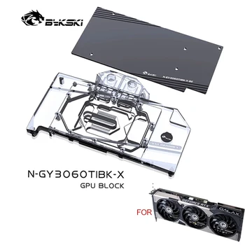 Воден блок на графичния процесор Bykski за видеокартата ГАЛАКС GeForce RTX 3060 Ti EX (1-Click OC) / Меден Радиатор, охлаждане на RGB SYNC /N-GY3060TIBK-X