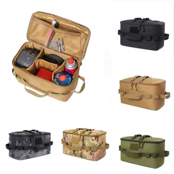 Военен вентилатор за къмпинг и пикник на открито, сгъваема преносима чанта за съхранение на инструменти, лека чанта за инструменти за съхранение, по-голям капацитет